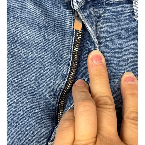 3x1 Women’s 29 Maddie Slim Organic Cotton Split Ankle Blue Denim Jeans Designer - Picture 5 of 7